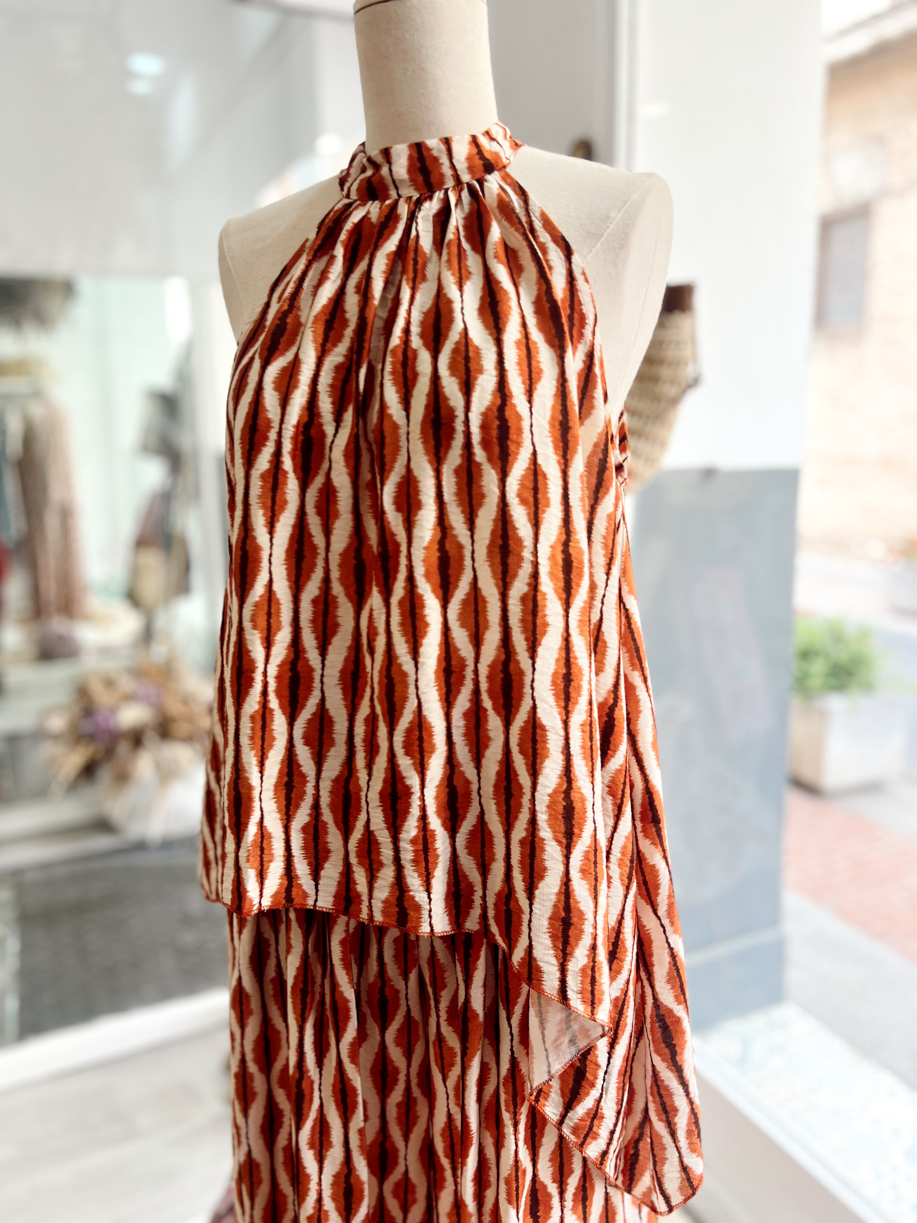 Set Bombacho Ikat Calabaza