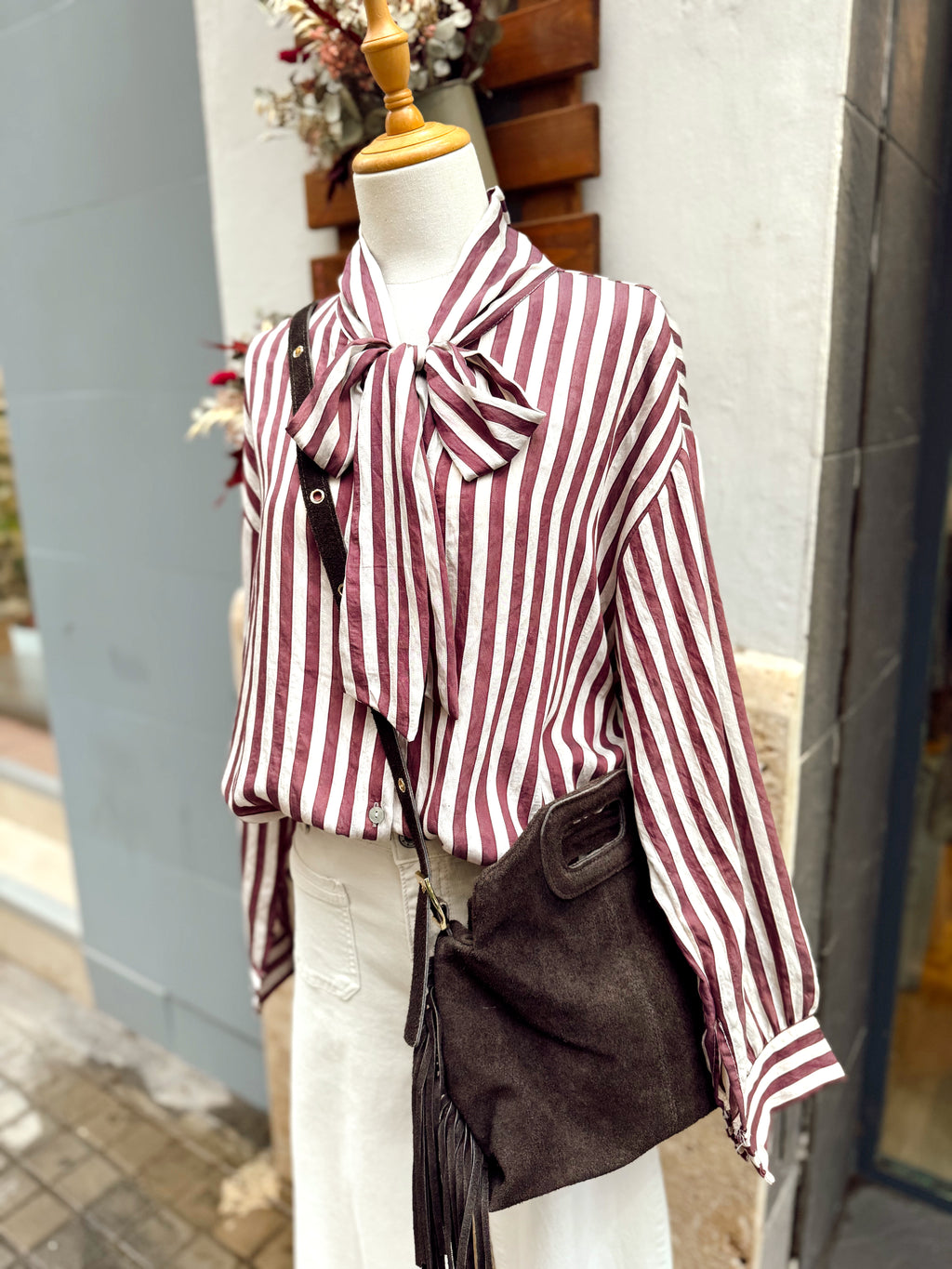 Blusa Bath Lazada Berenjena