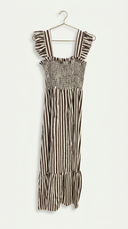 Vestido Rayas Choco & Cream