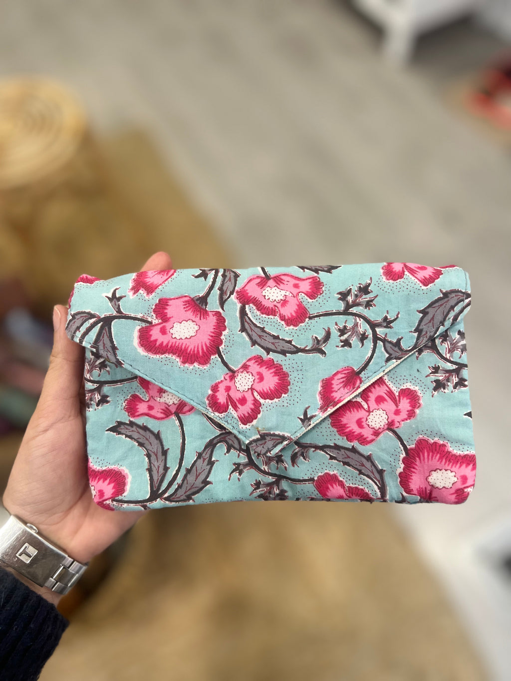 Cartera Block Print