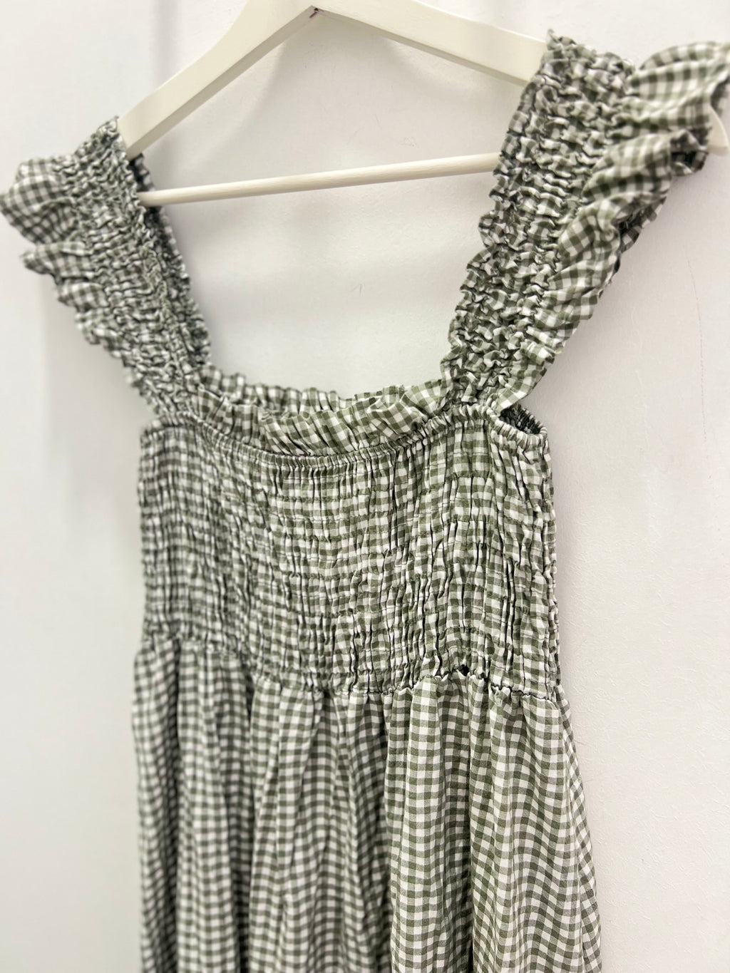 Vestido Vichy Kaki