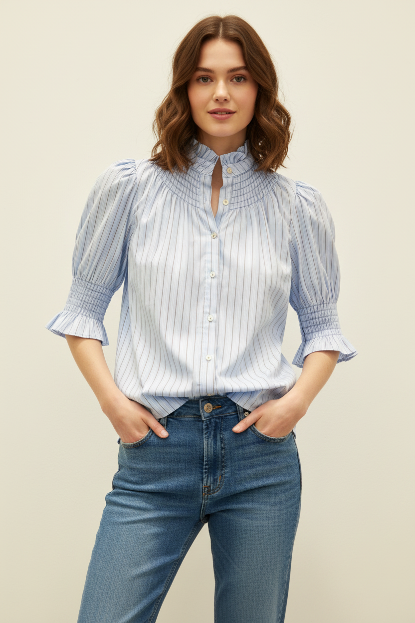 Camisa Camila Manga Corta