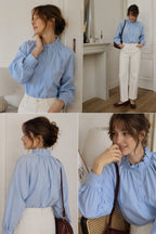 Camisa Popelín Frunce