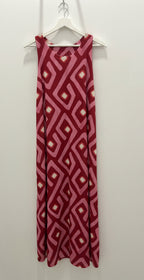 Vestido Punto Seda Fresa