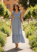 Vestido Vichy Azul