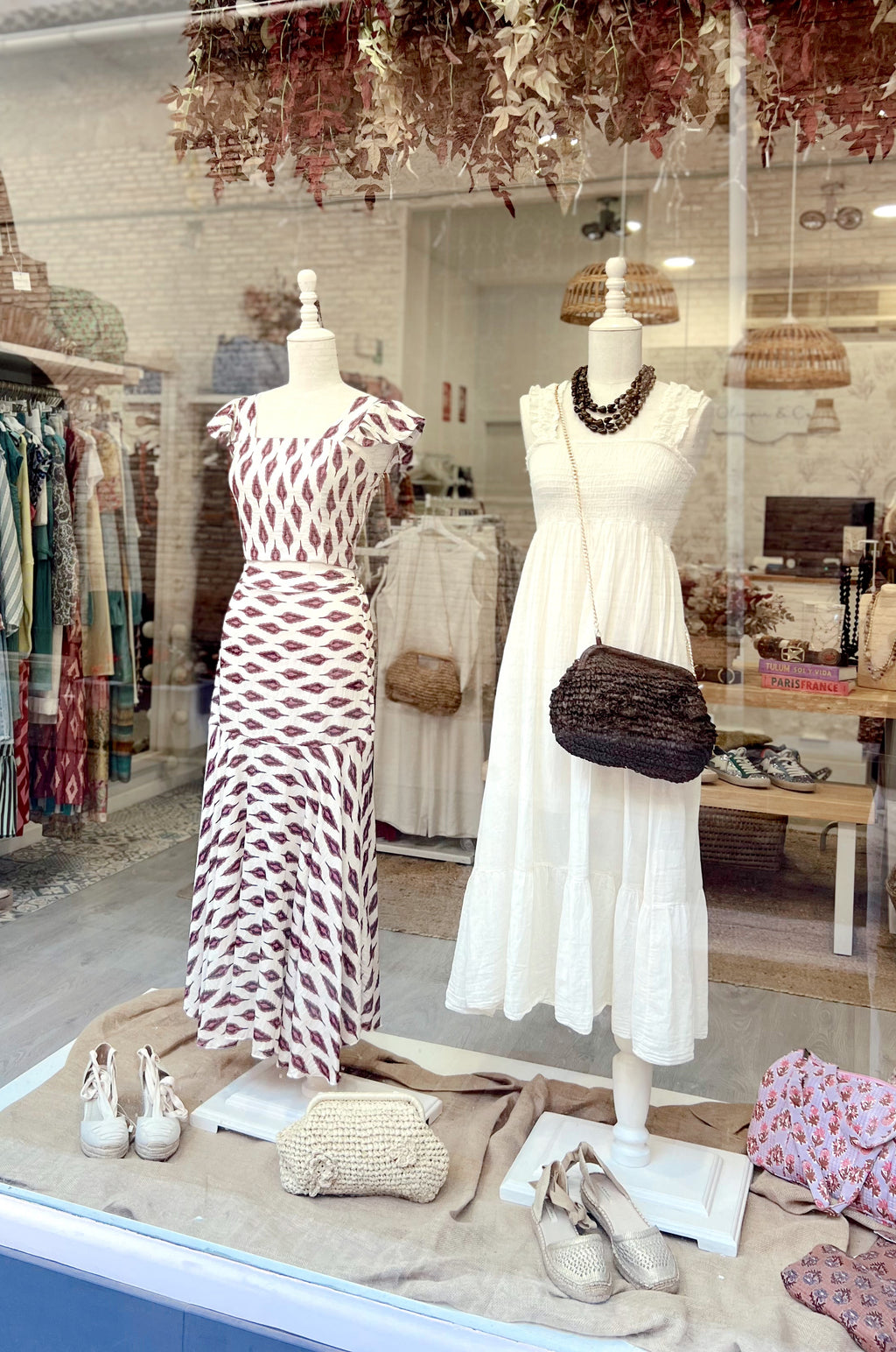 Vestido Campiña Algodón Crudo
