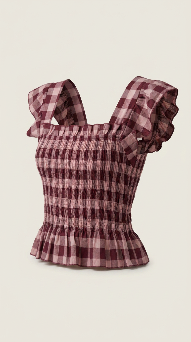 Top Vichy Burgundy