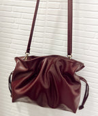 Bolso Piel Saco Burgundy