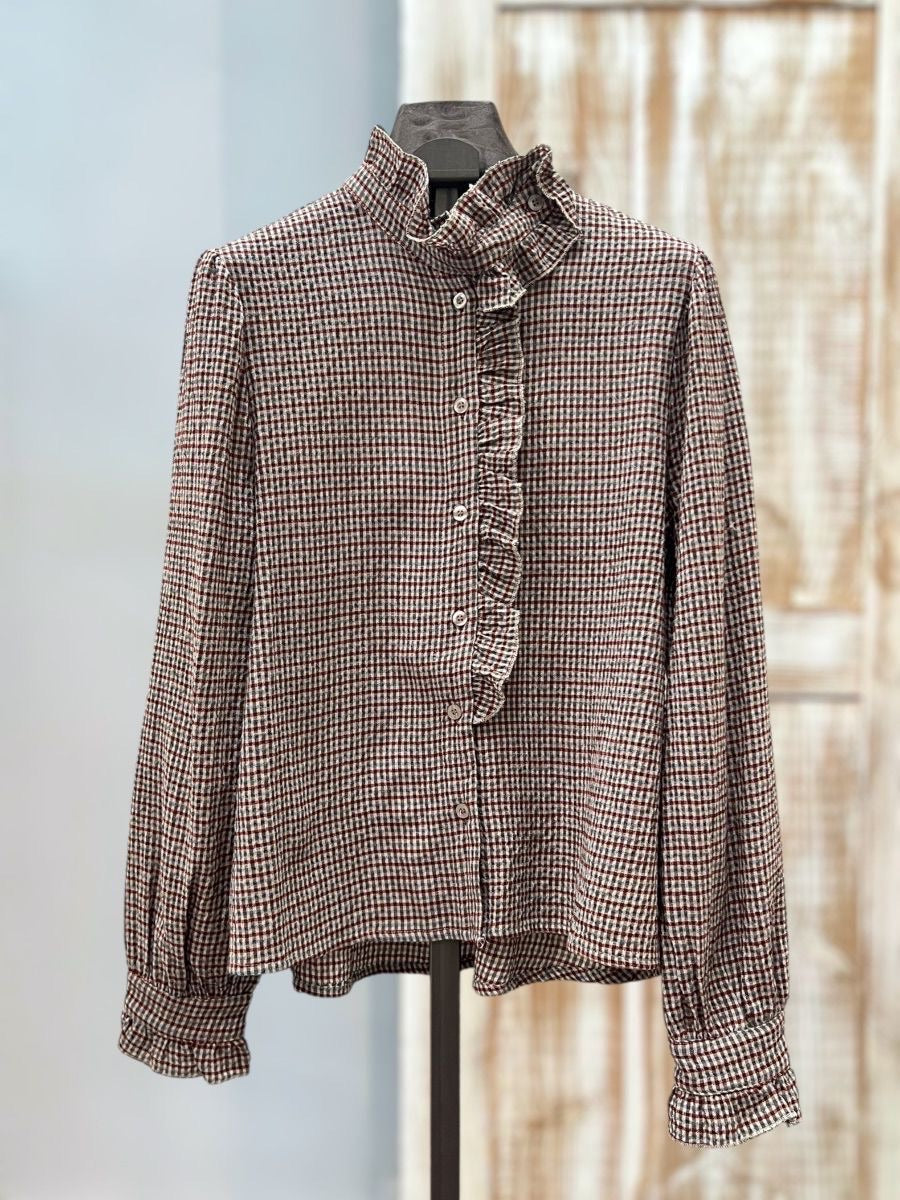 Blusa Martina Vichy Granate