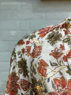 Blusa Flores Kaki