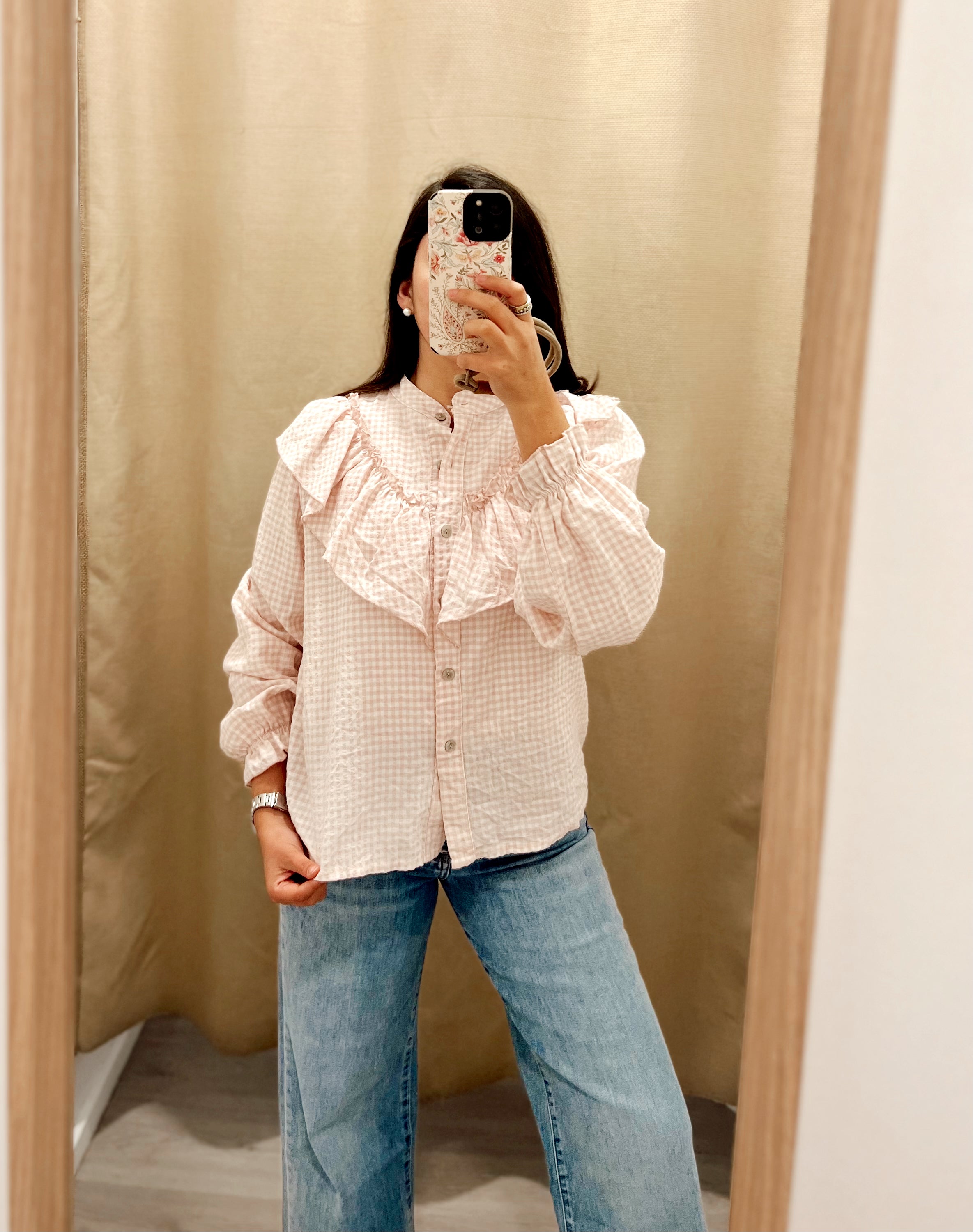 Camisa Vichy Rosa