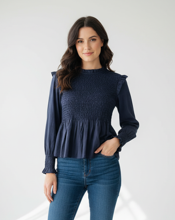 Blusa Rocío Marino