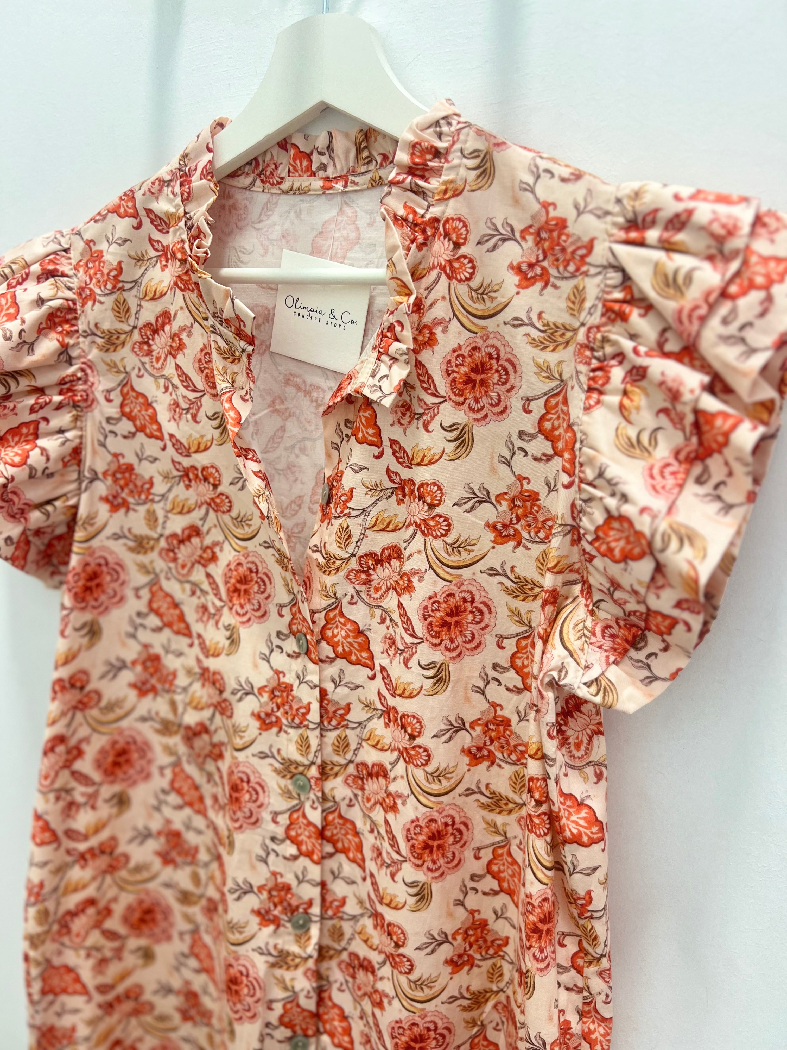 Vestido Camisero Flores