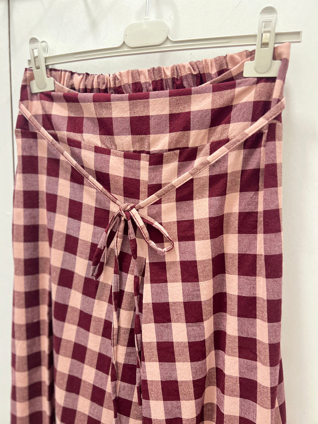 Pantalón Vichy Burgundy
