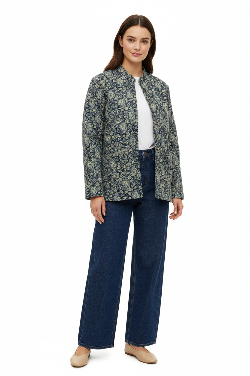 Chaqueta Reversible Marino & Cielo Talla M