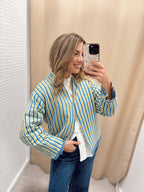 Kimono Bordado Azul