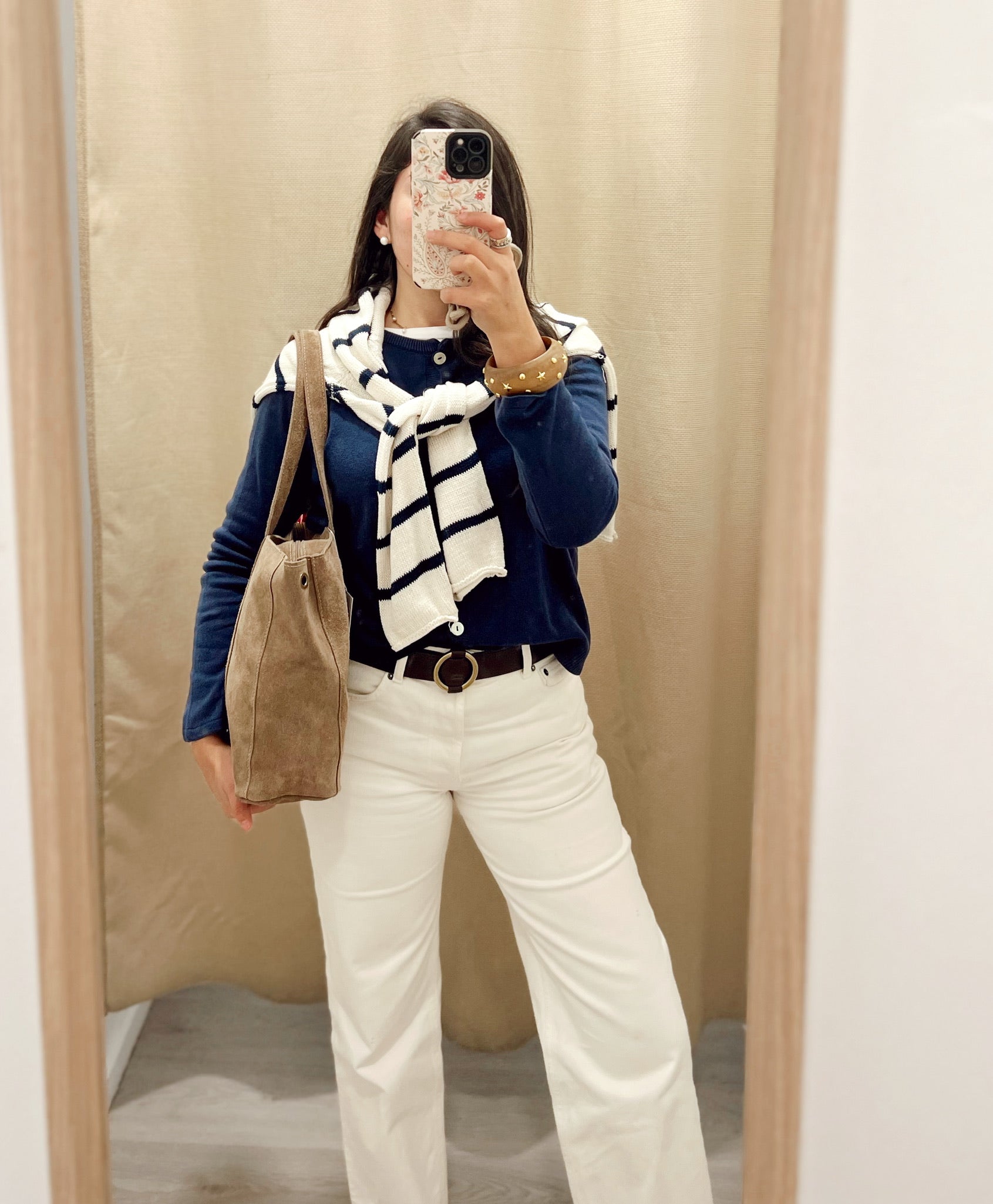 Bolso  Shopper Tachas Taupe