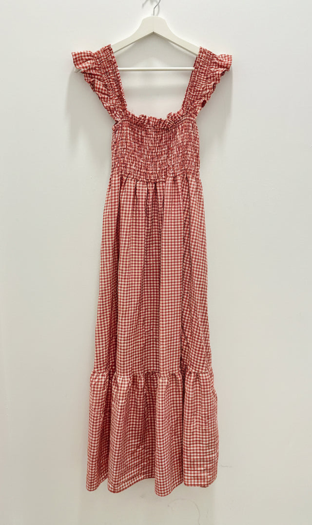 Vestido Vichy Coral