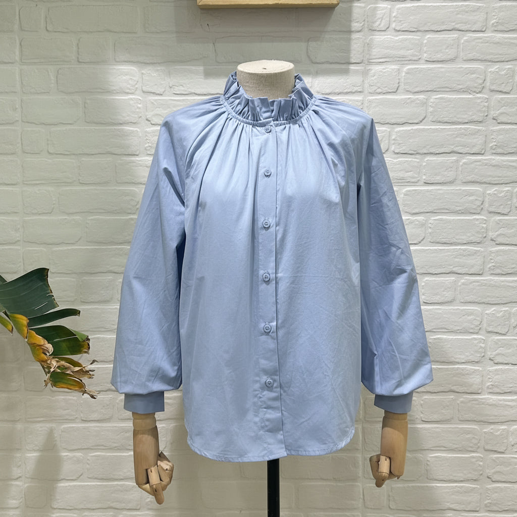 Camisa Popelín Frunce