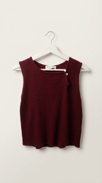 Top Punto Lana Burgundy