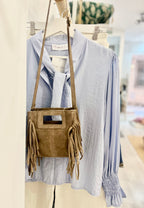 Bolso Flecos Mini Taupe