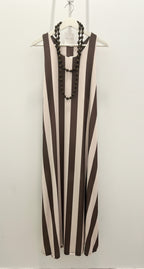 Vestido Punto Seda Kaki