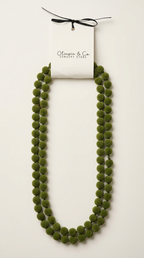 Collar Bolas Terciopelo