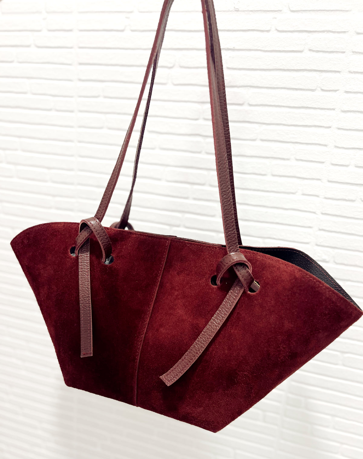 Bolso Cornualles Serraje Burgundy