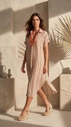 Vestido Camisero Rayas