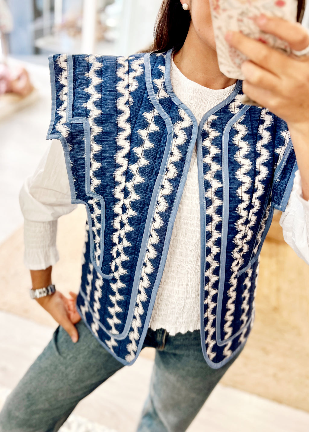 Chaleco Ikat