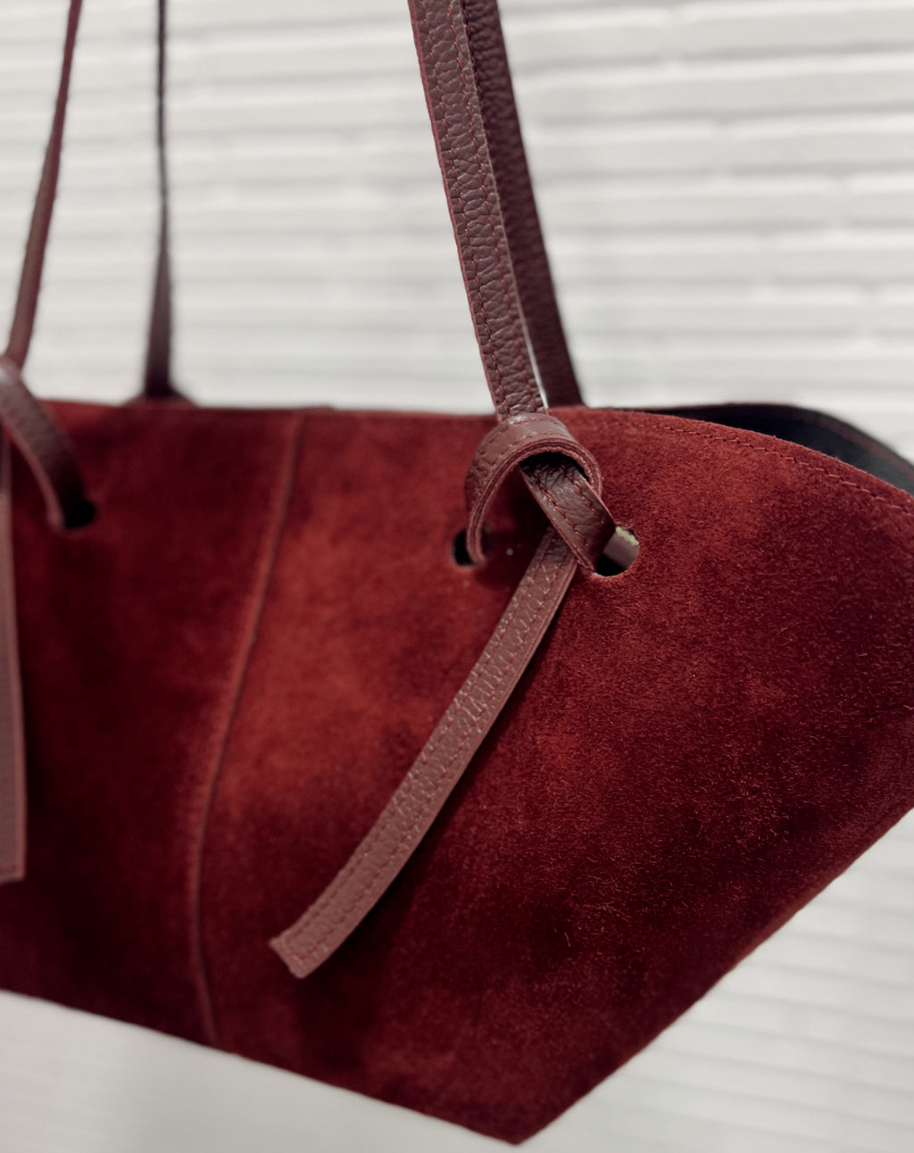 Bolso Cornualles Serraje Burgundy