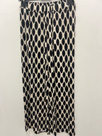 Pantalón Punto Seda Negro & Beige
