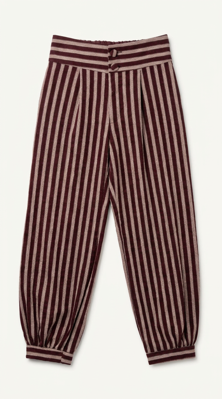 Pantalón Bombacho Burgundy