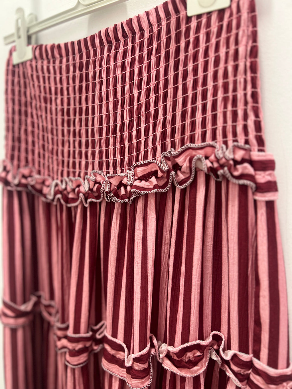 Falda Rayas Rosa