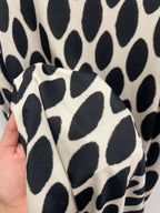 Top Punto Seda Negro & Beige