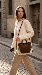 Bolso Serraje Matilda Chocolate