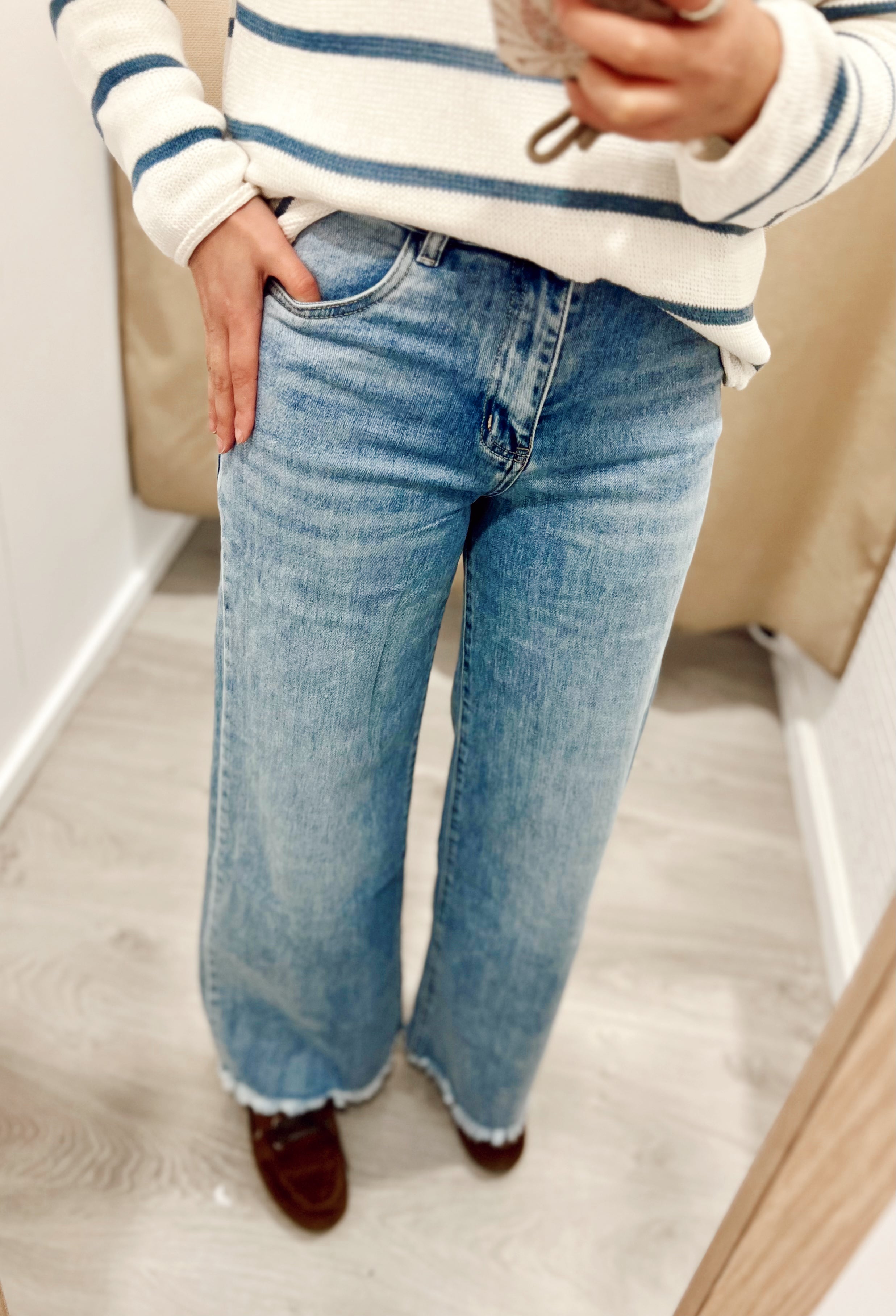 Vaquero Wide Leg Azul