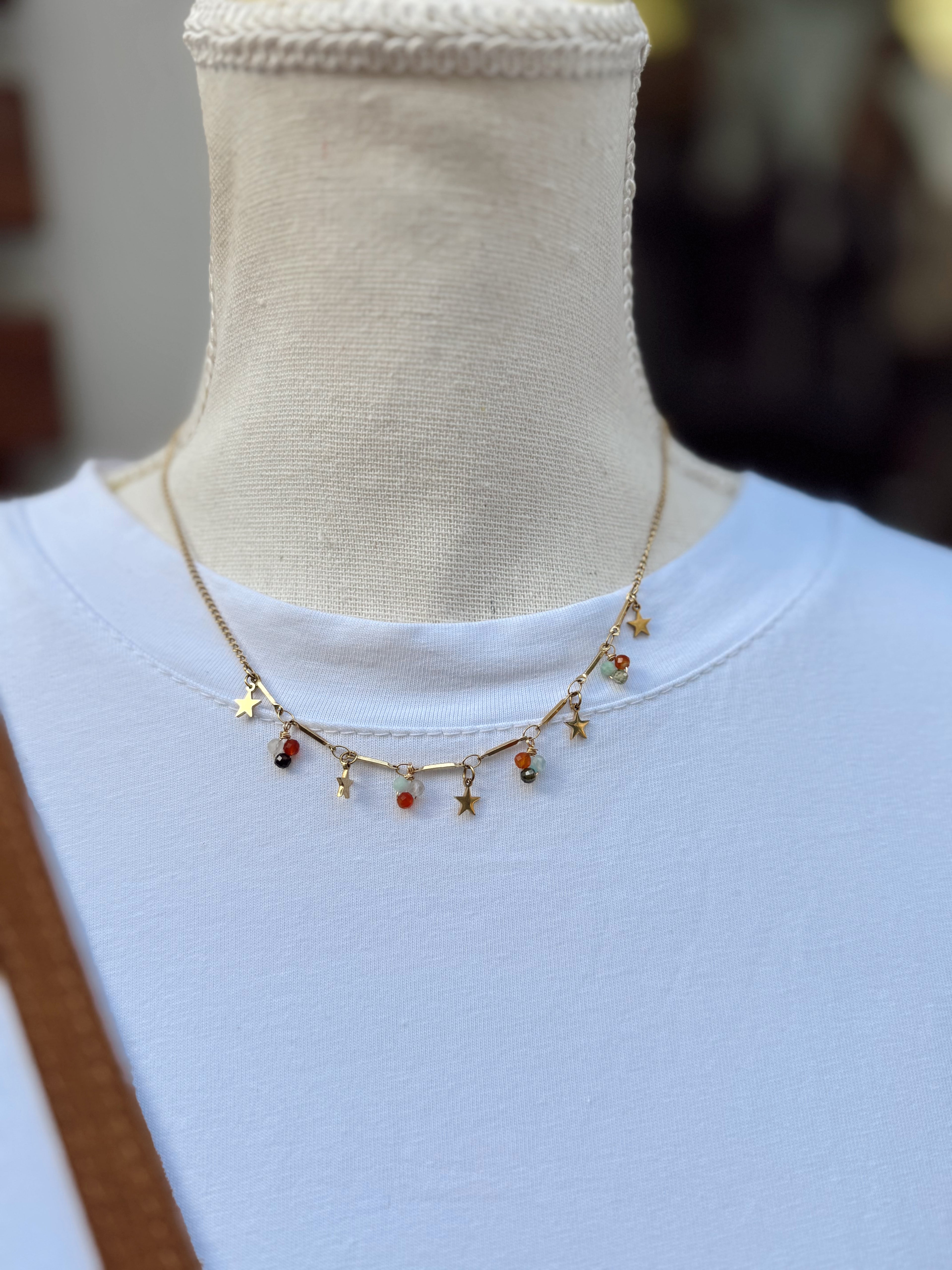 Collar Estrellas Acero