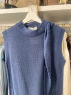 Chaleco Punto Lazada Azul