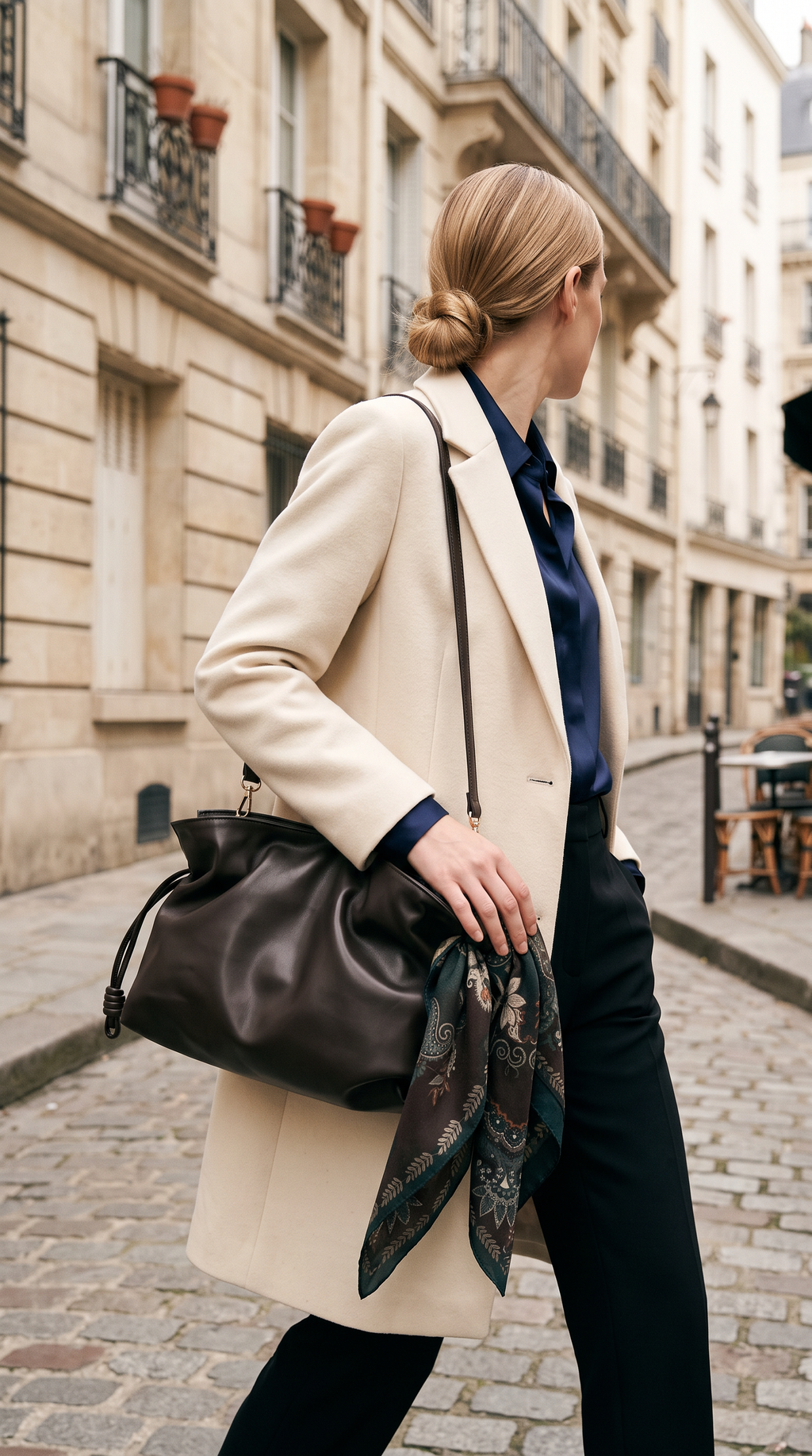Bolso Piel Saco Chocolate