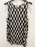 Top Punto Seda Negro & Beige