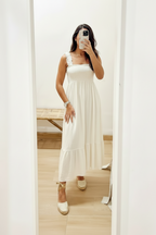 Vestido Campiña Algodón Crudo