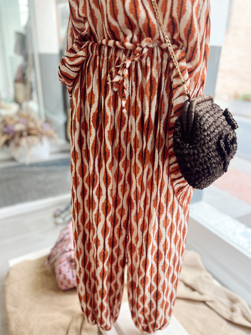 Set Bombacho Ikat Calabaza