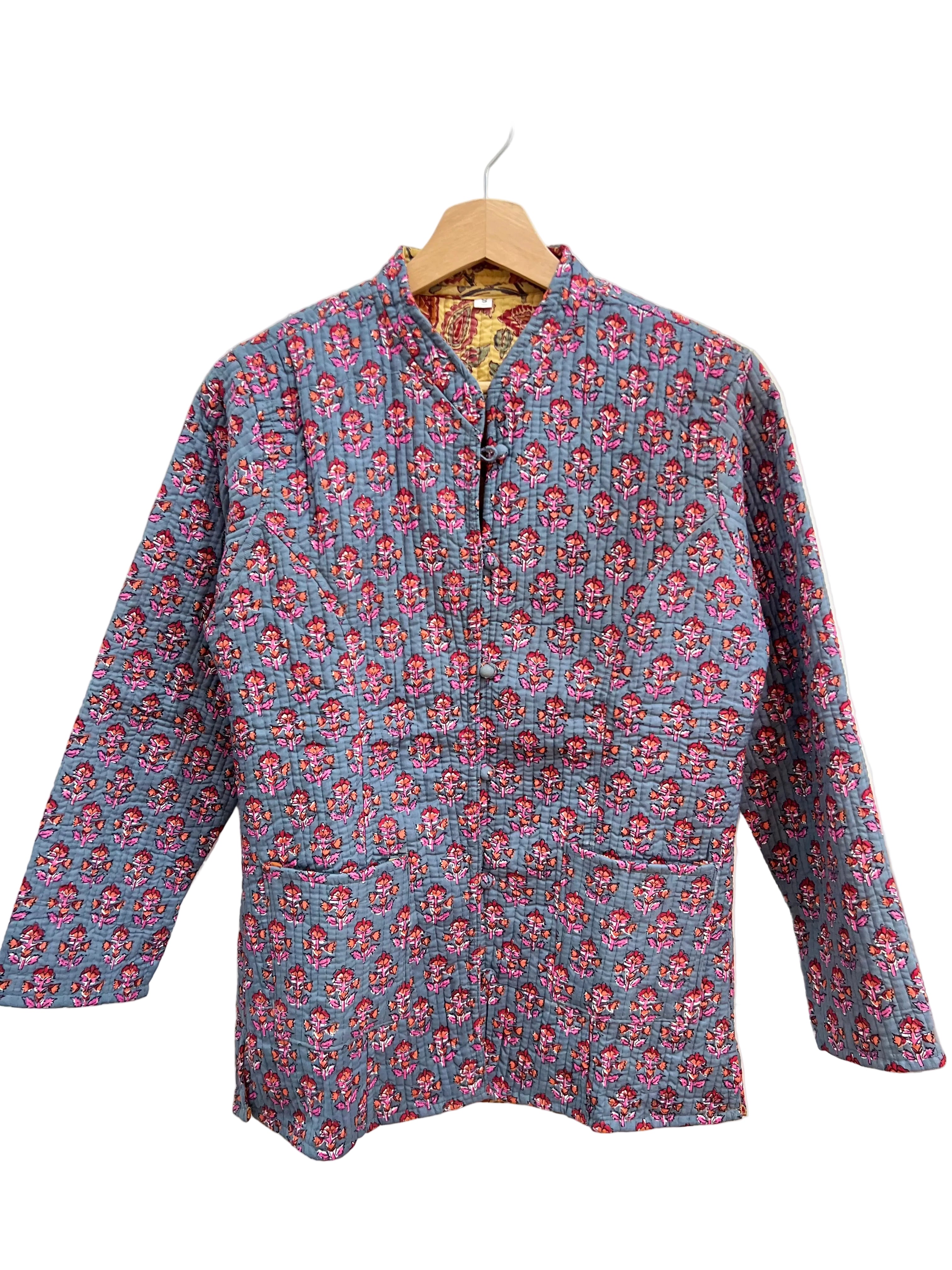 Chaqueta Reversible Azul & Amarillo Talla S