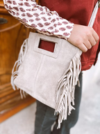 Bolso Flecos Beige
