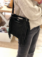 Bolso Flecos Negro