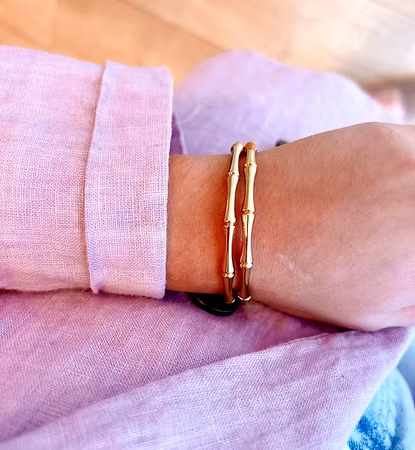 Brazalete Bambú Oro