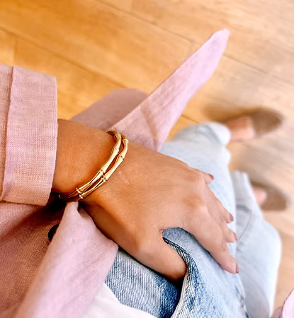 Brazalete Bambú Oro