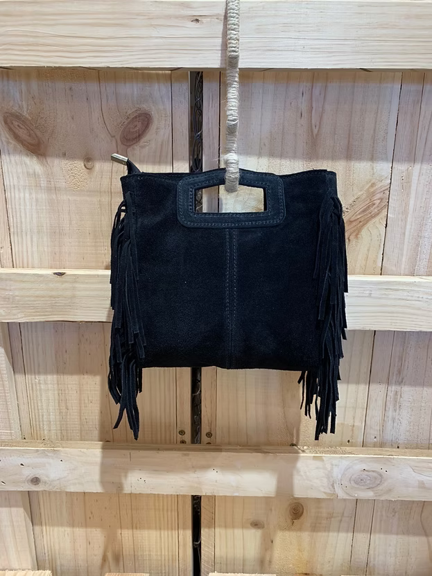 Bolso Flecos Negro