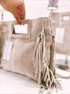 Bolso Flecos Beige